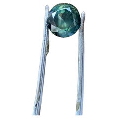 2.0ct Round NATURAL Eye Clean Teal SAPPHIRE Gemstone-No Enhancement