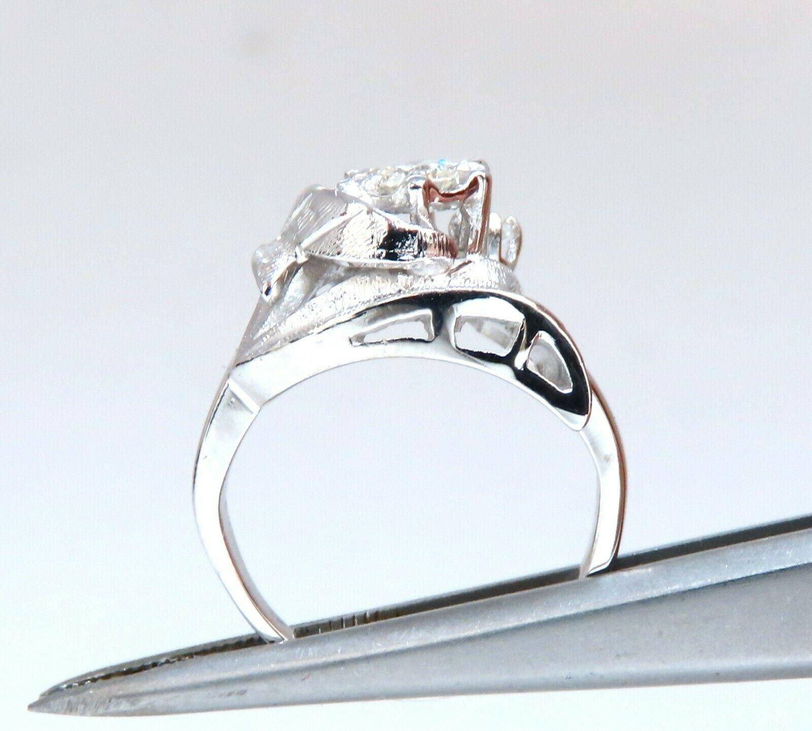 Victorian Revival Deco

.20ct Natural Diamonds ring.

Single cut brilliant Round: 3.6mm diameter

VS2 Clean clarity

H-color

14Kt. White gold

Ring size: 3.5

Ring measures:

11mm wide

7.2mm depth

weight of ring: 3.4 Grams.

Resizing is possible.