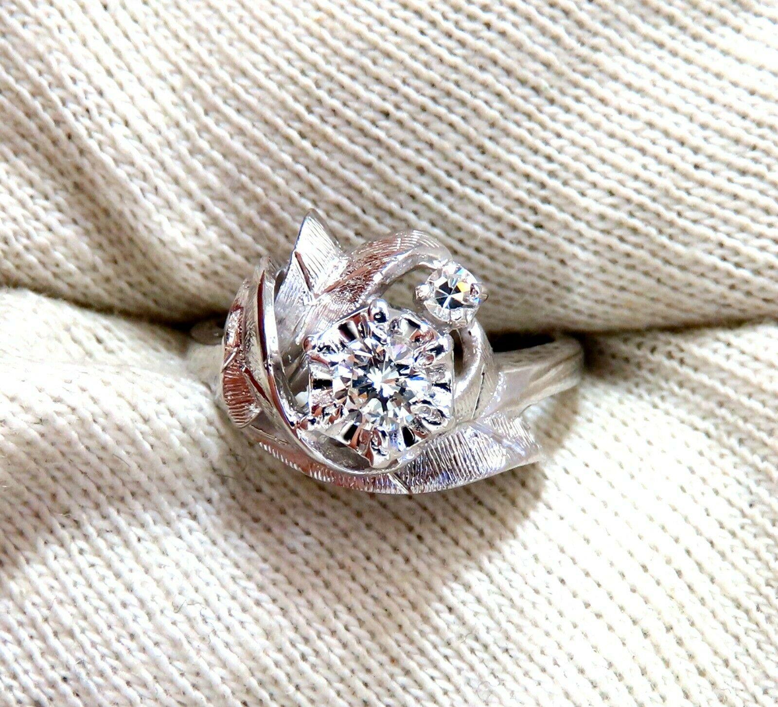0,20 Karat Vintage Revival Ring mit natürlichen Diamanten 14 Karat (Viktorianisch) im Angebot