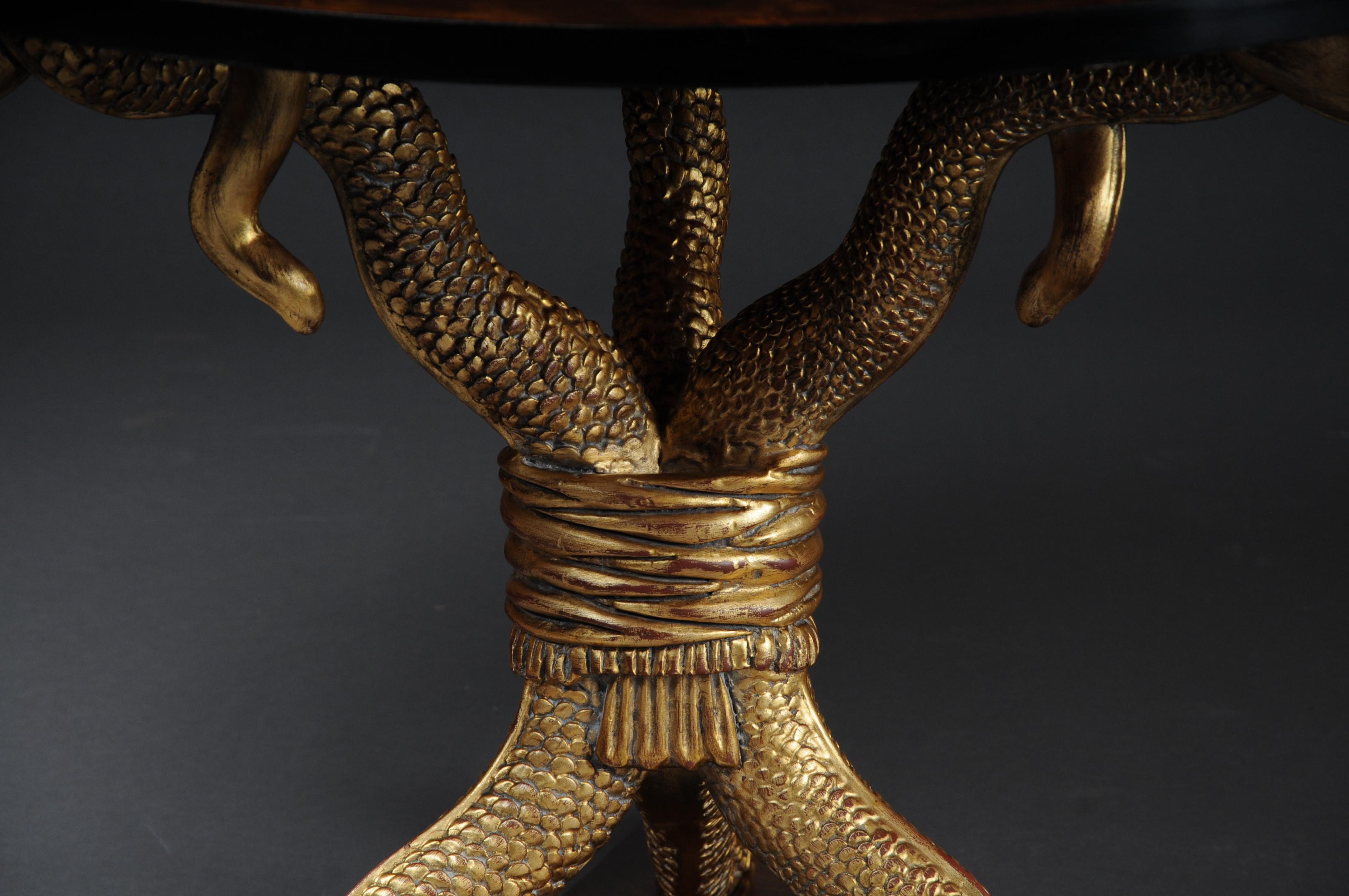 20th Century Snake Table Design After K. F. Schinkel Empire Manner For Sale 2