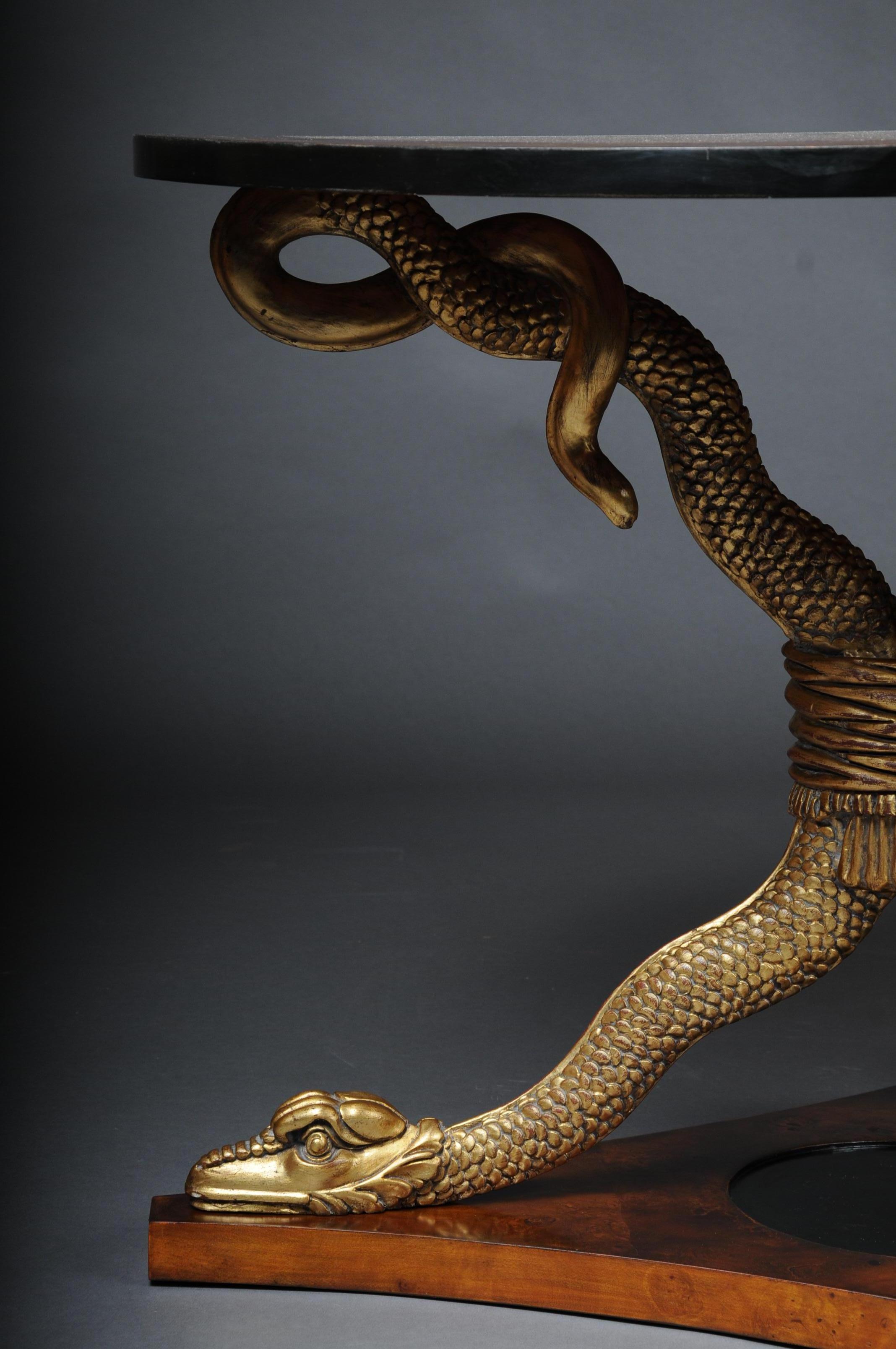 20th Century Snake Table Design After K. F. Schinkel Empire Manner For Sale 3