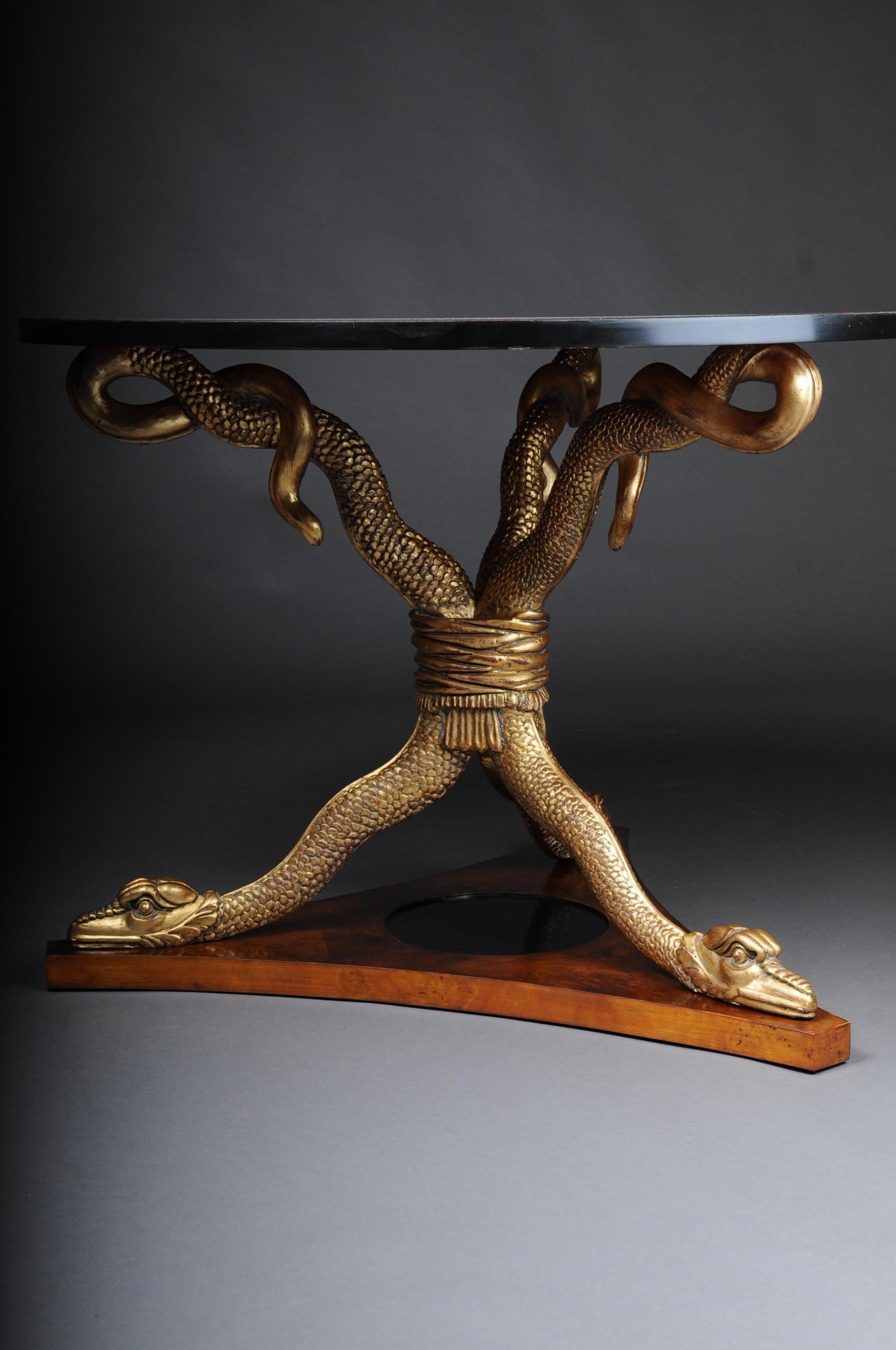 20th Century Snake Table Design After K. F. Schinkel Empire Manner For Sale 5