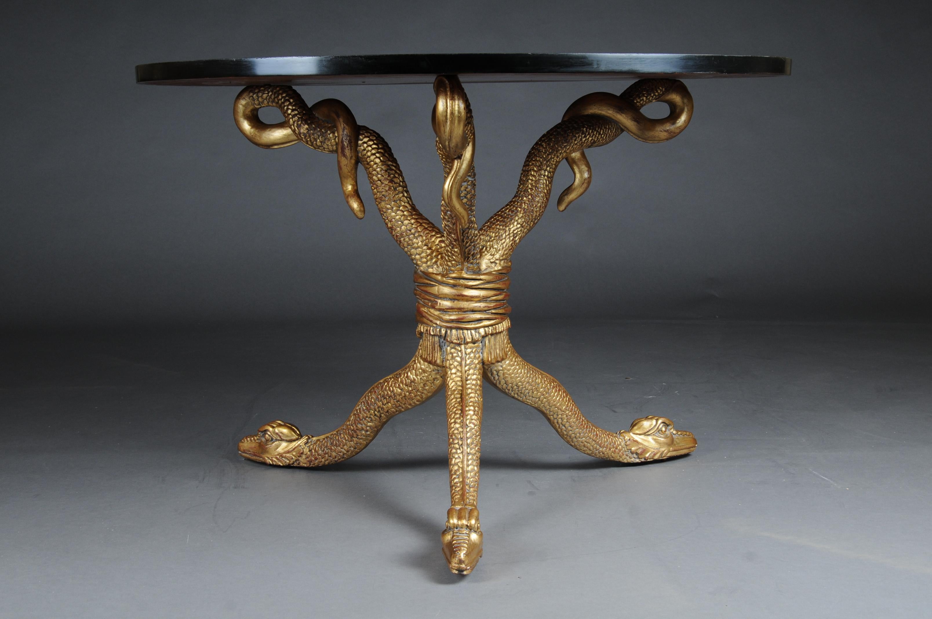 20th Century Snake Table Design After K. F. Schinkel Empire Manner For Sale 9