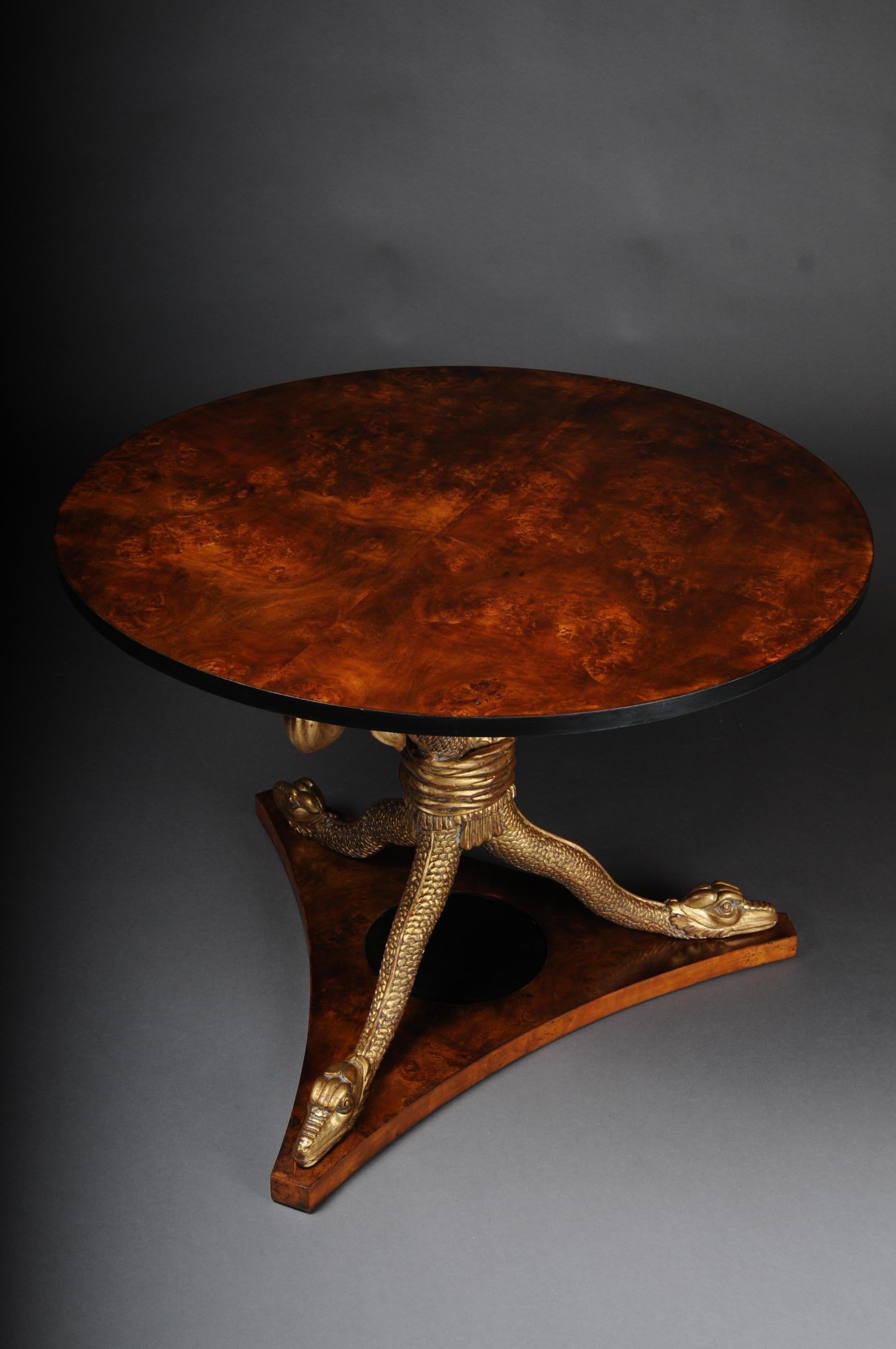 20th Century Snake Table Design After K. F. Schinkel Empire Manner In Good Condition For Sale In Berlin, DE