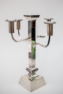 20Jh Art Deco Leuchter fünfarmig Sterling silber München 1930er Jahre