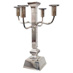 20Jh Art Deco Leuchter fünfarmig Sterling silber München 1930er Jahre