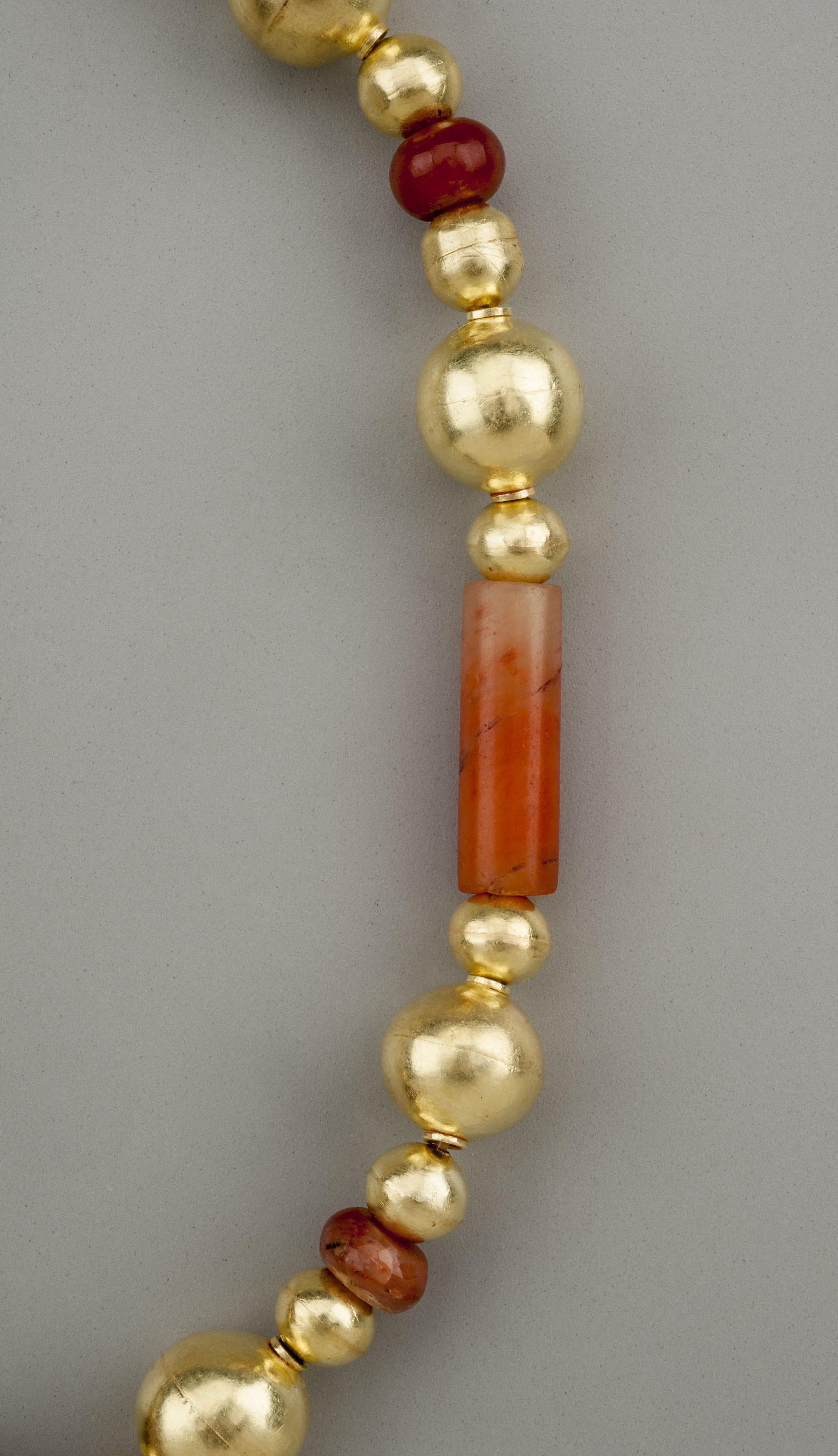 antique carnelian beads