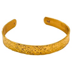 20k Gold Customized Engraved Cuff, by Tagili