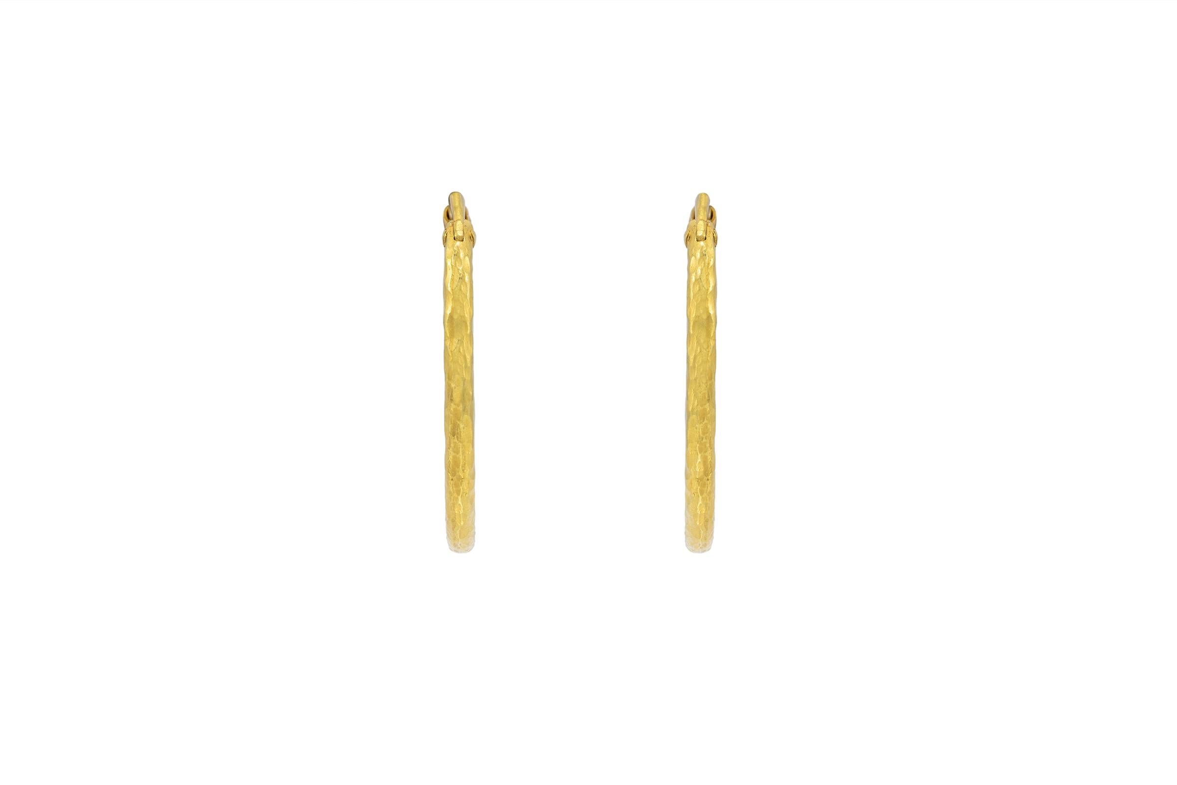22k yellow gold hoop earrings bali earrings huggies handmade yellow gold dangle earrings for women