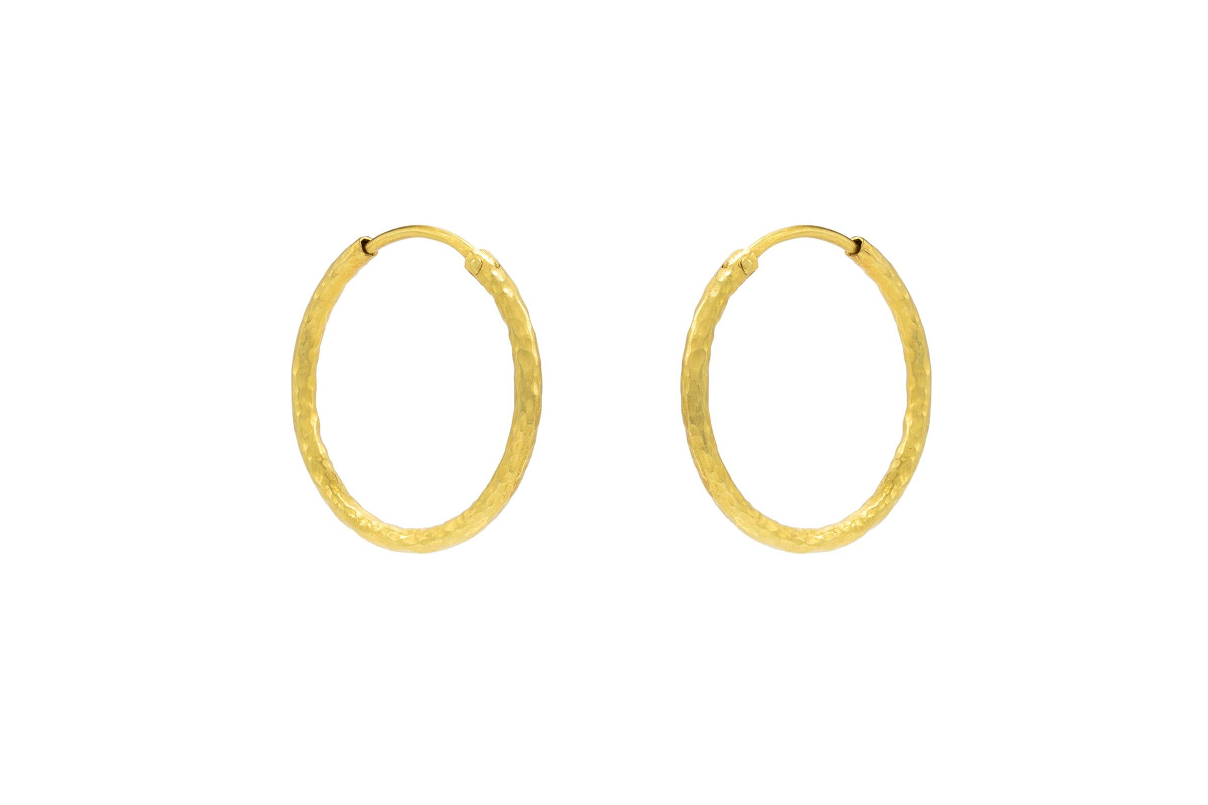 20k gold hoop earrings