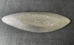 20K Leafed Metal Tray Crystals Paved Underside