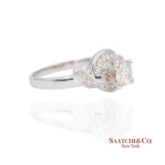 20K New  White Natural Solitaire Diamond Ring Size 6.5