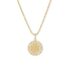 Anhänger „Mandala Swirl“ aus 20-karätigem Gelbgold und Diamanten von Buddha Mama