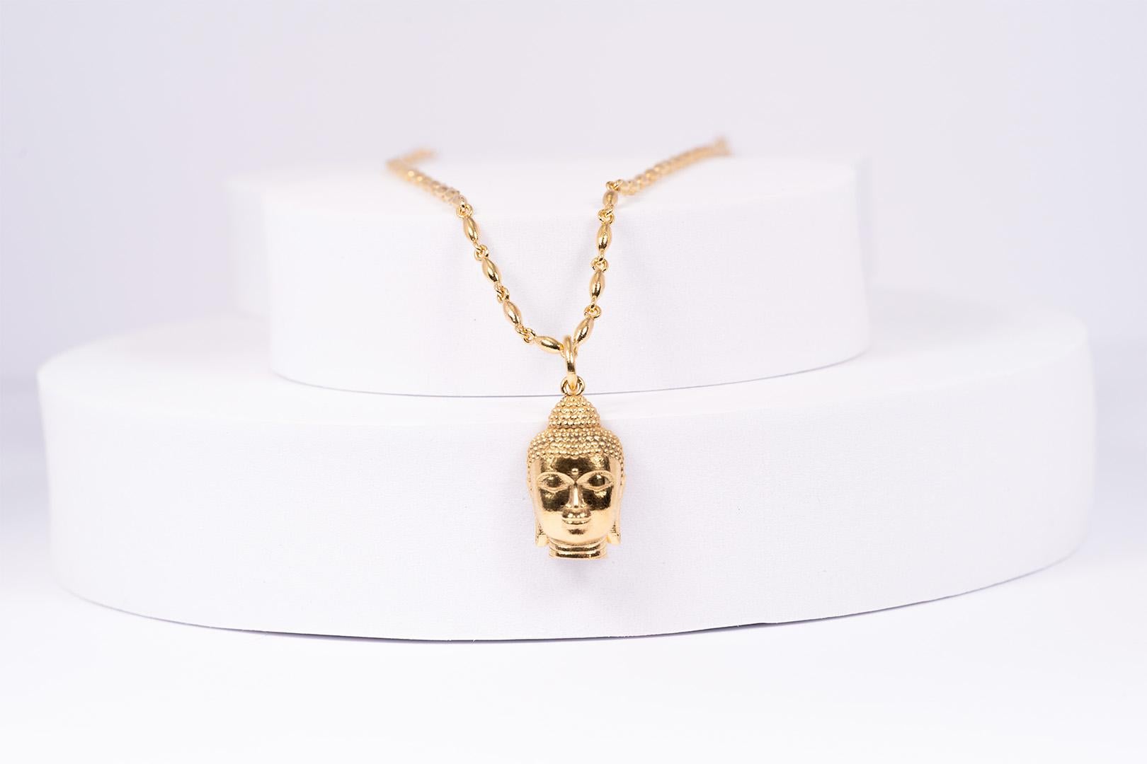 Introducing one of our favorite and newest pieces, the beaded Buddha necklace, which symbolizes peace and wisdom and makes it a perfect accessory for any occasion.


20kt Yellow gold
22 inches in length