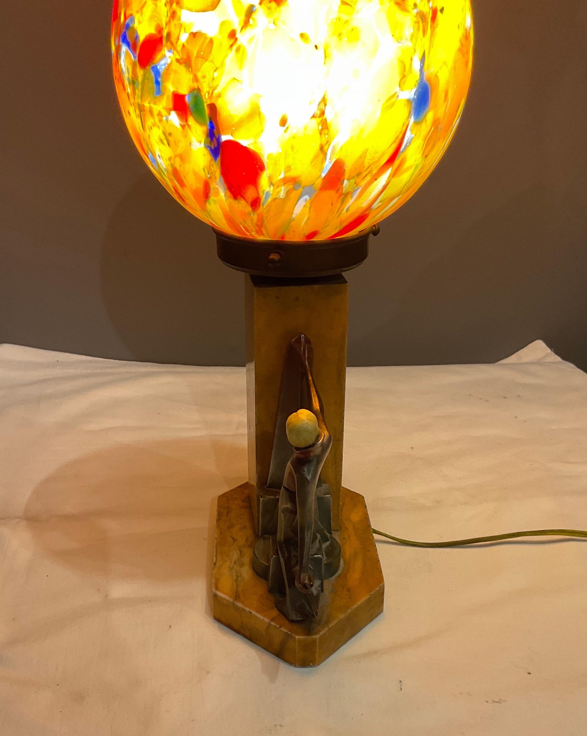20er Jahre Art Deco Lampe (Frühes 20. Jahrhundert)