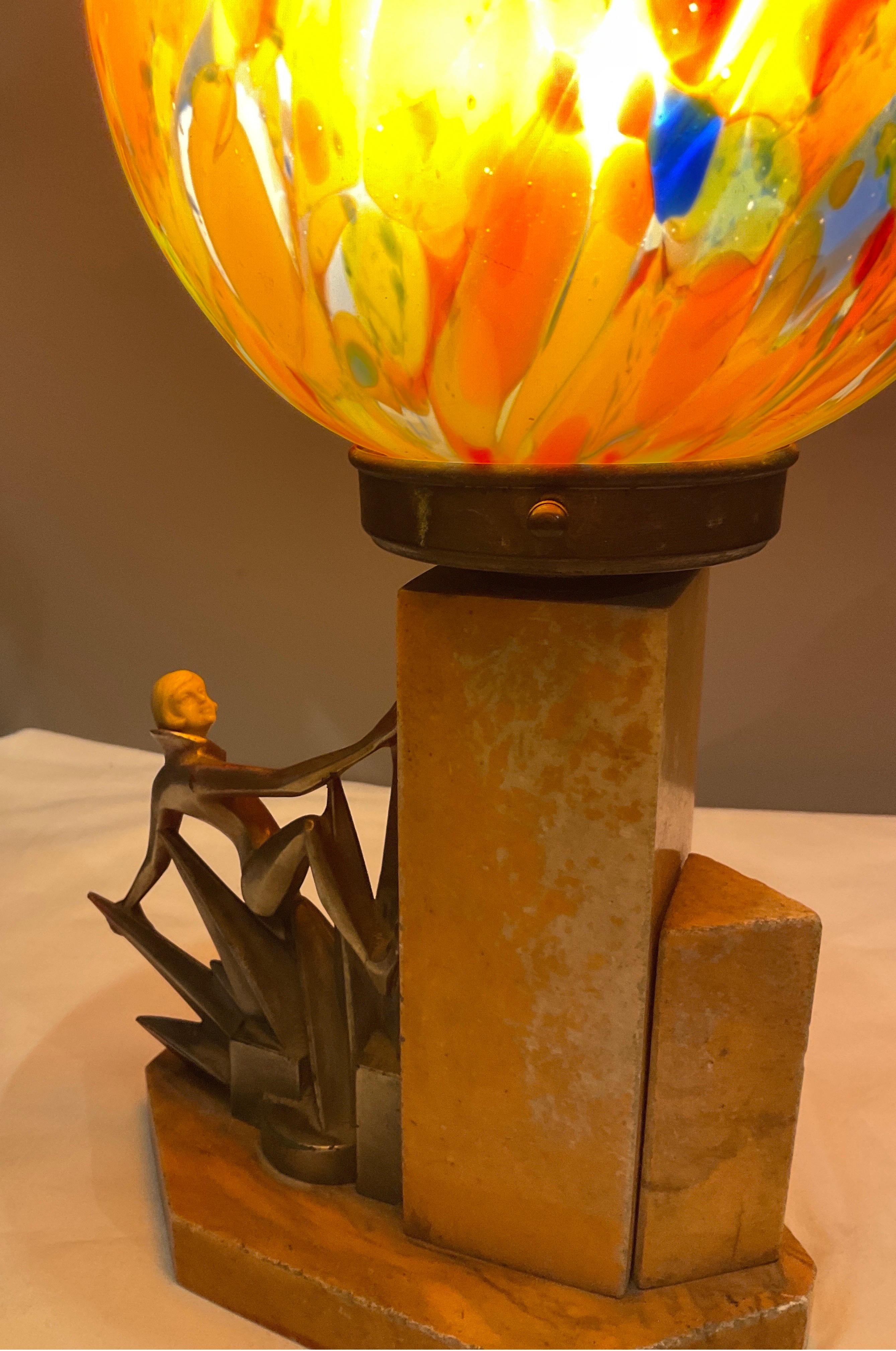 20er Jahre Art Deco Lampe 2