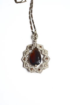 20s Art Deco Paste Necklace