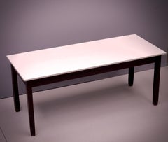 20s Vitrolite Milk Glass Worktable Chef Chocolatier Confectionary Table Kitchen