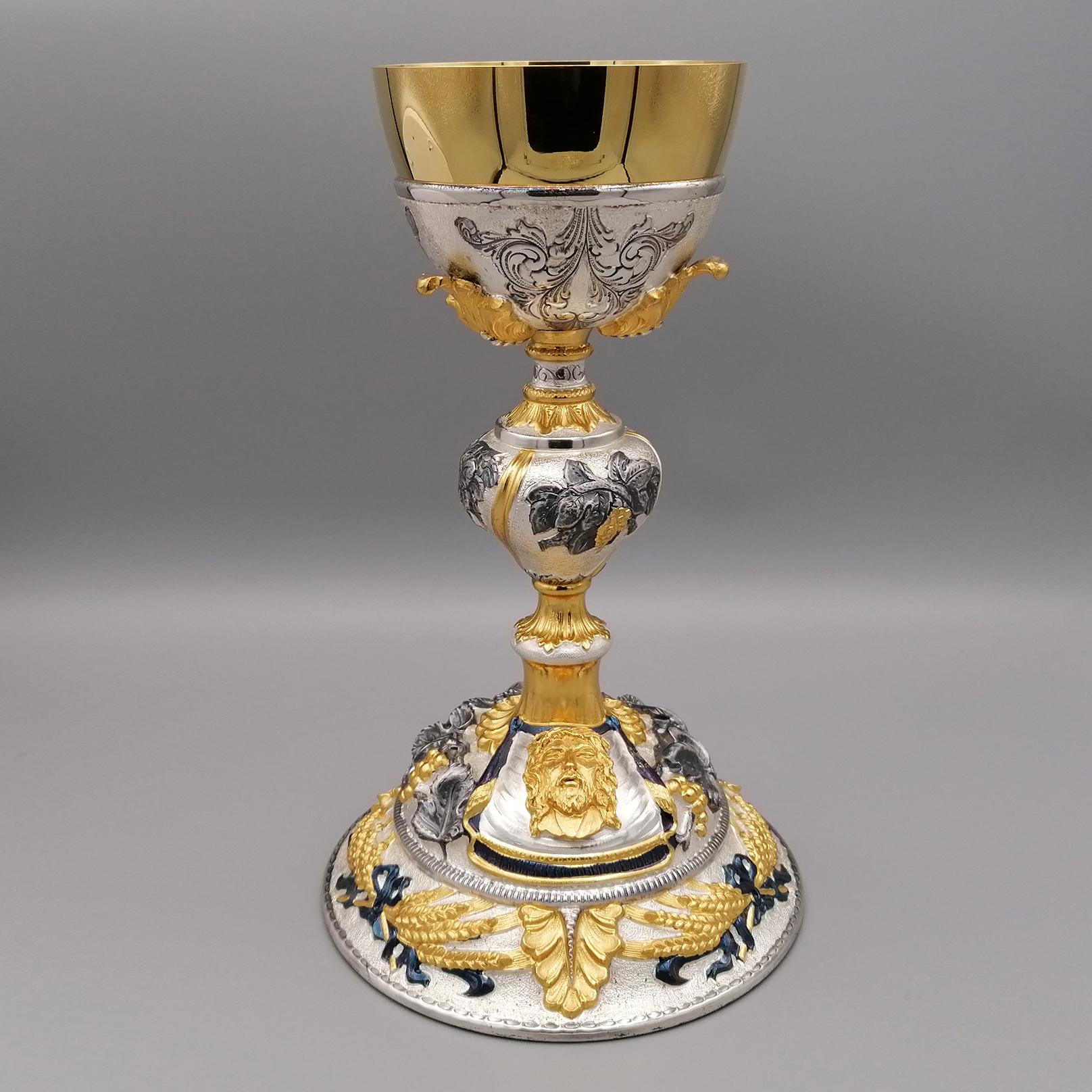 20st Century Italian Sterling Silver Chalice For Sale 3