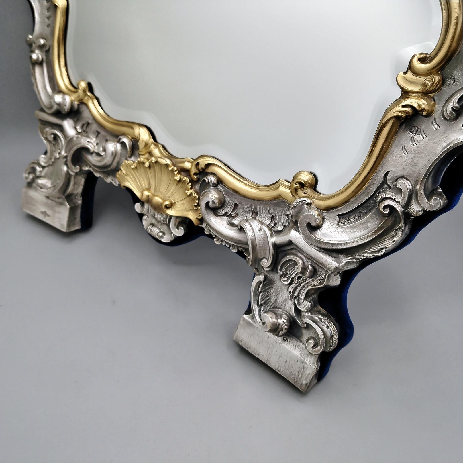 jeu de trois miroirs de table baroques 