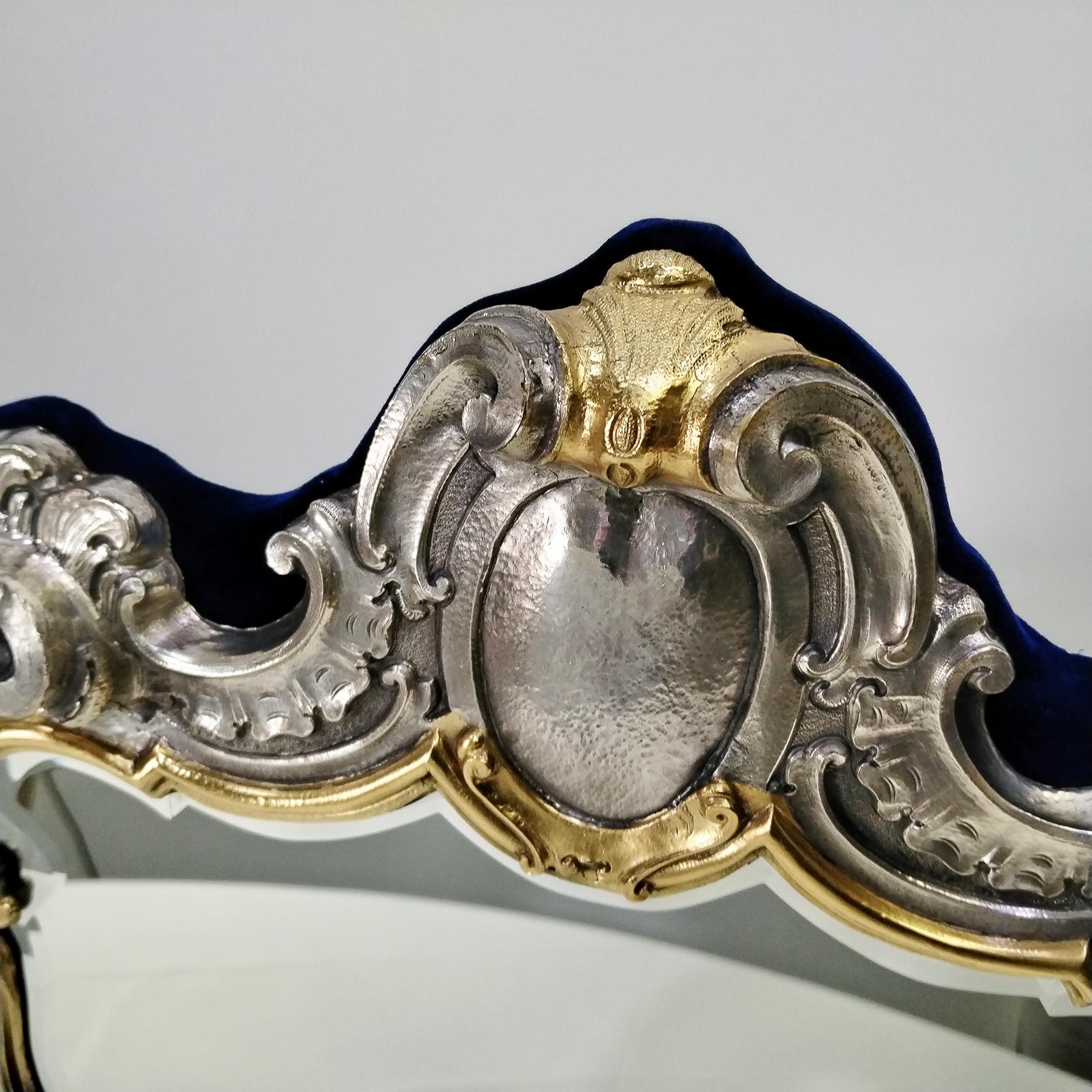 jeu de trois miroirs de table baroques 