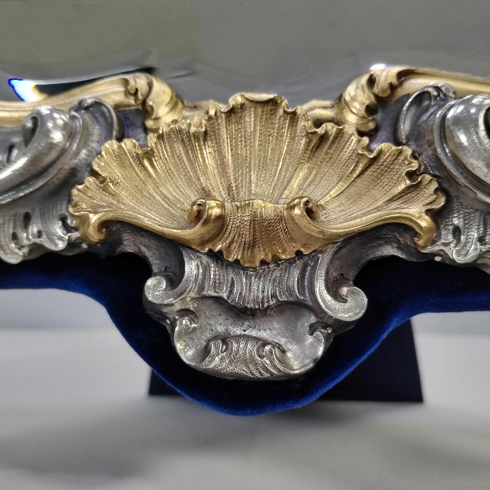 jeu de trois miroirs de table baroques 