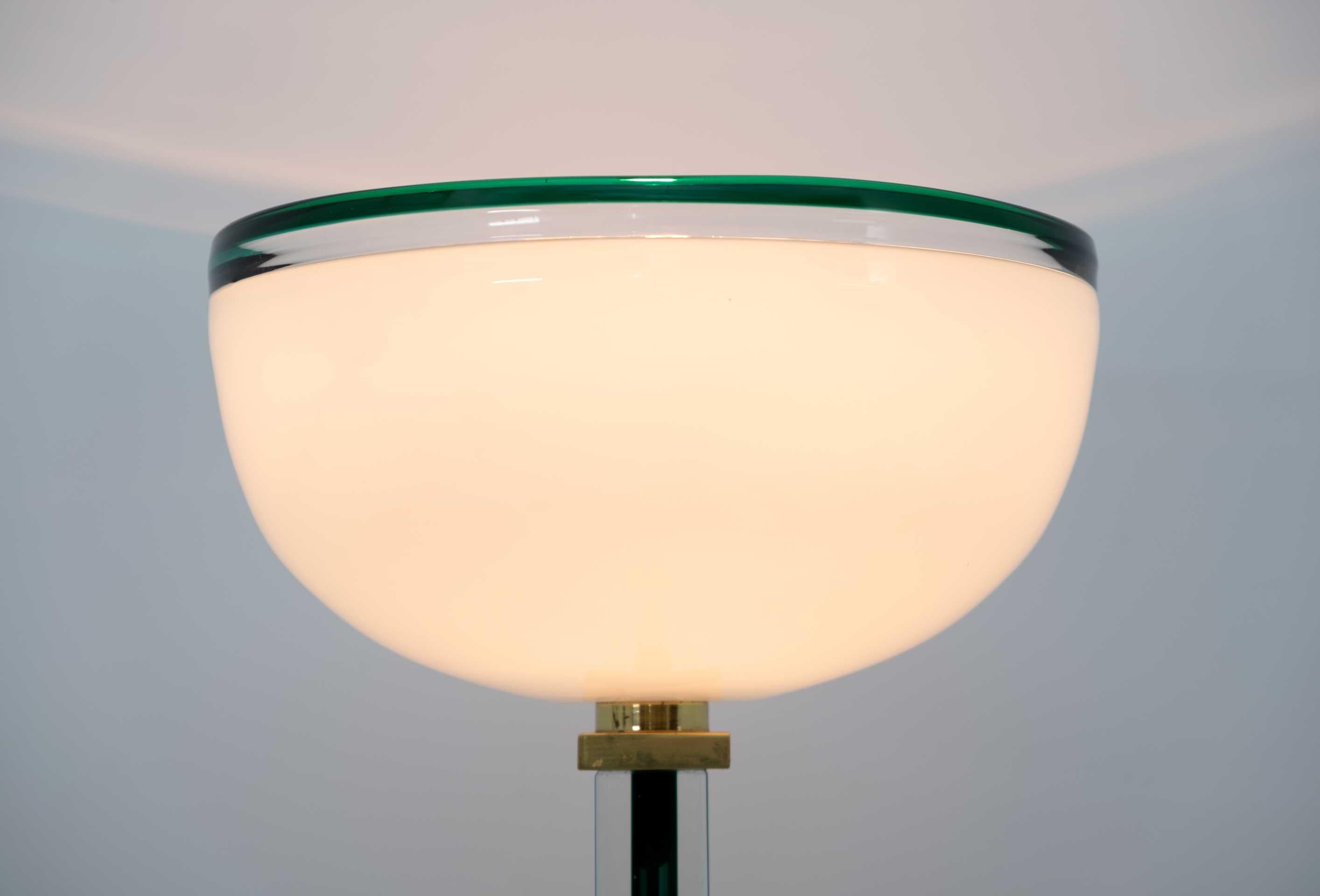 Venini Muranoglas-Stehlampe „Tolboi“ aus dem 20. Jahrhundert in Grün im Angebot 1