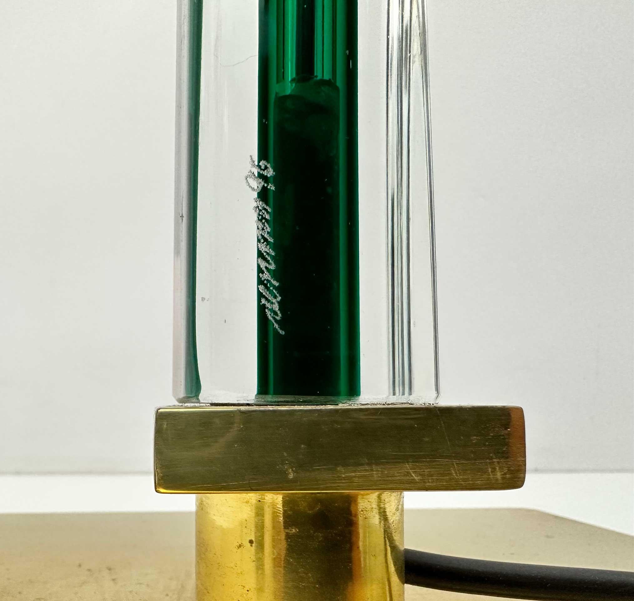 Venini Muranoglas-Stehlampe „Tolboi“ aus dem 20. Jahrhundert in Grün im Angebot 2