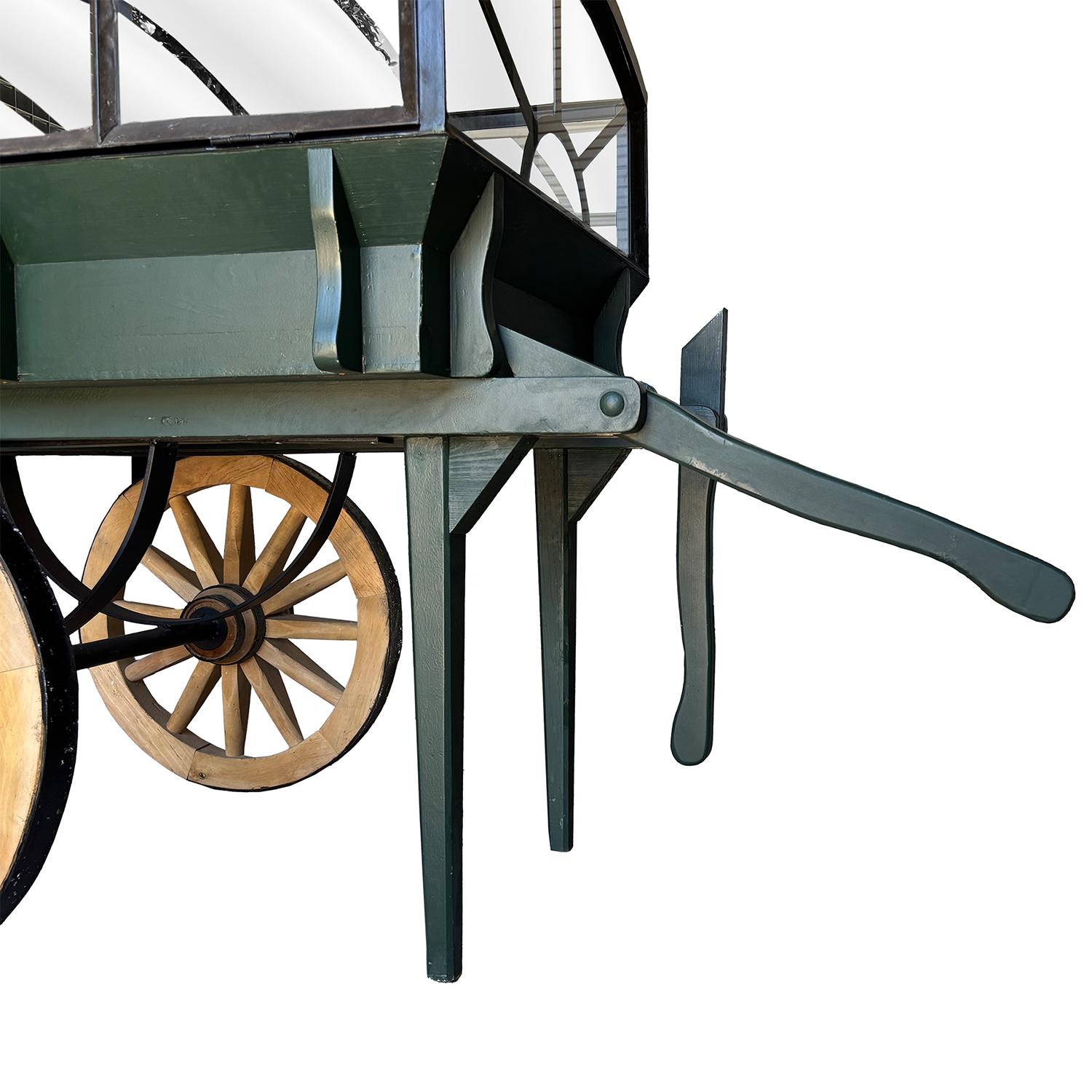 Chariot à fleurs en bois rustique français du 20ème - 21ème siècle en vente 3