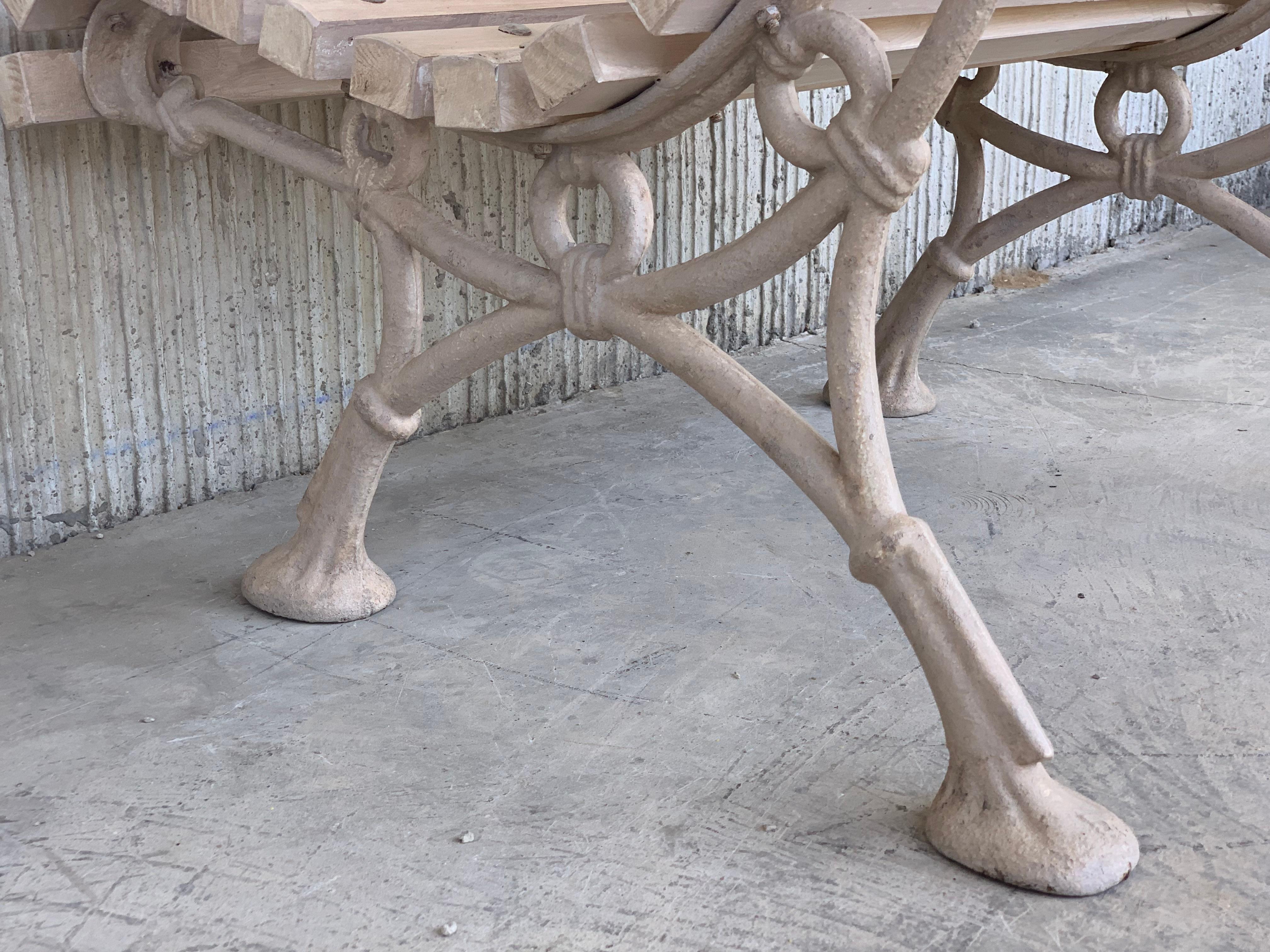vintage cast iron park bench