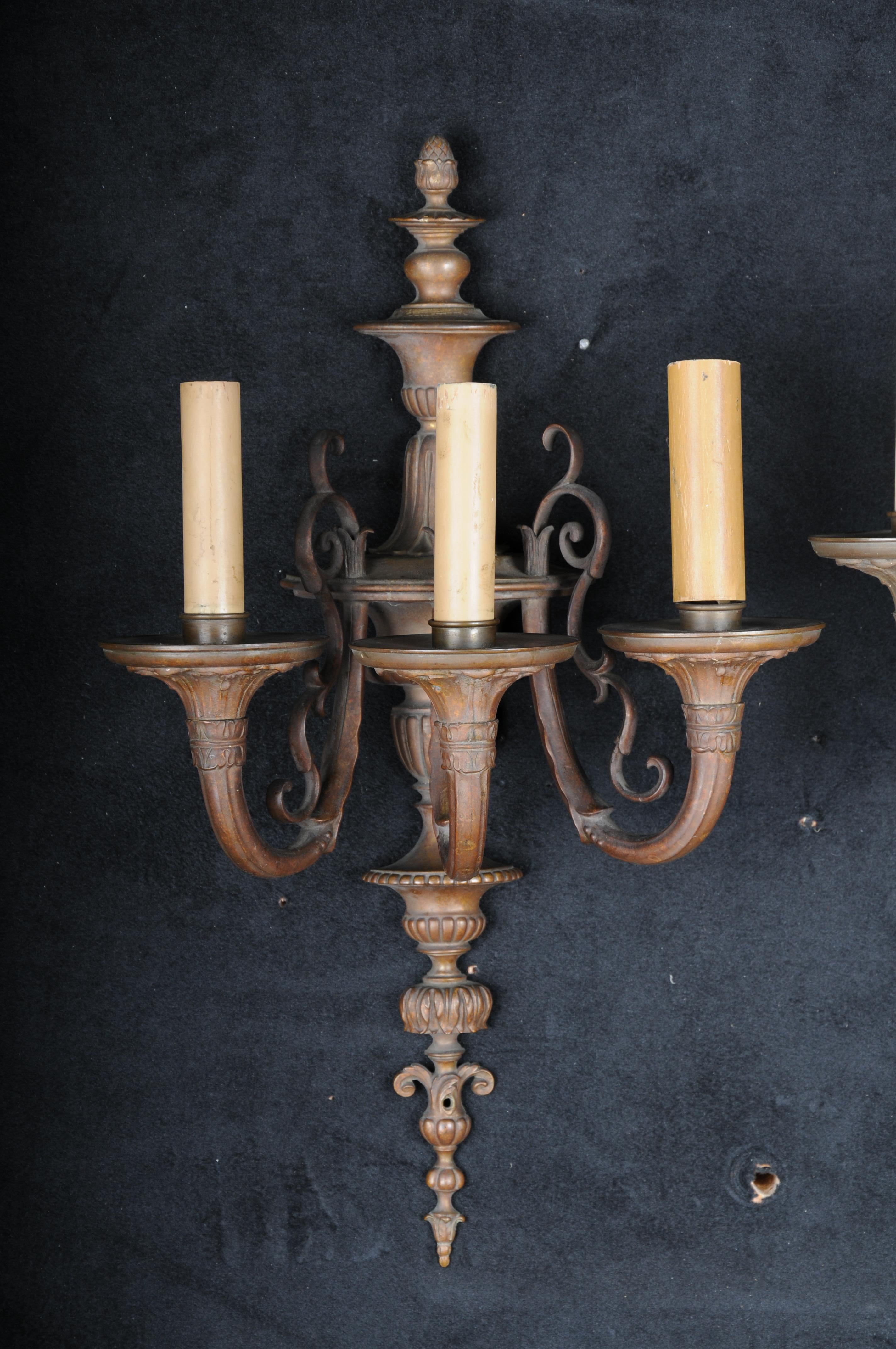 20ª Preciosa Lámpara de Pared/Apliques de Bronce en Luis XVI Francés en venta