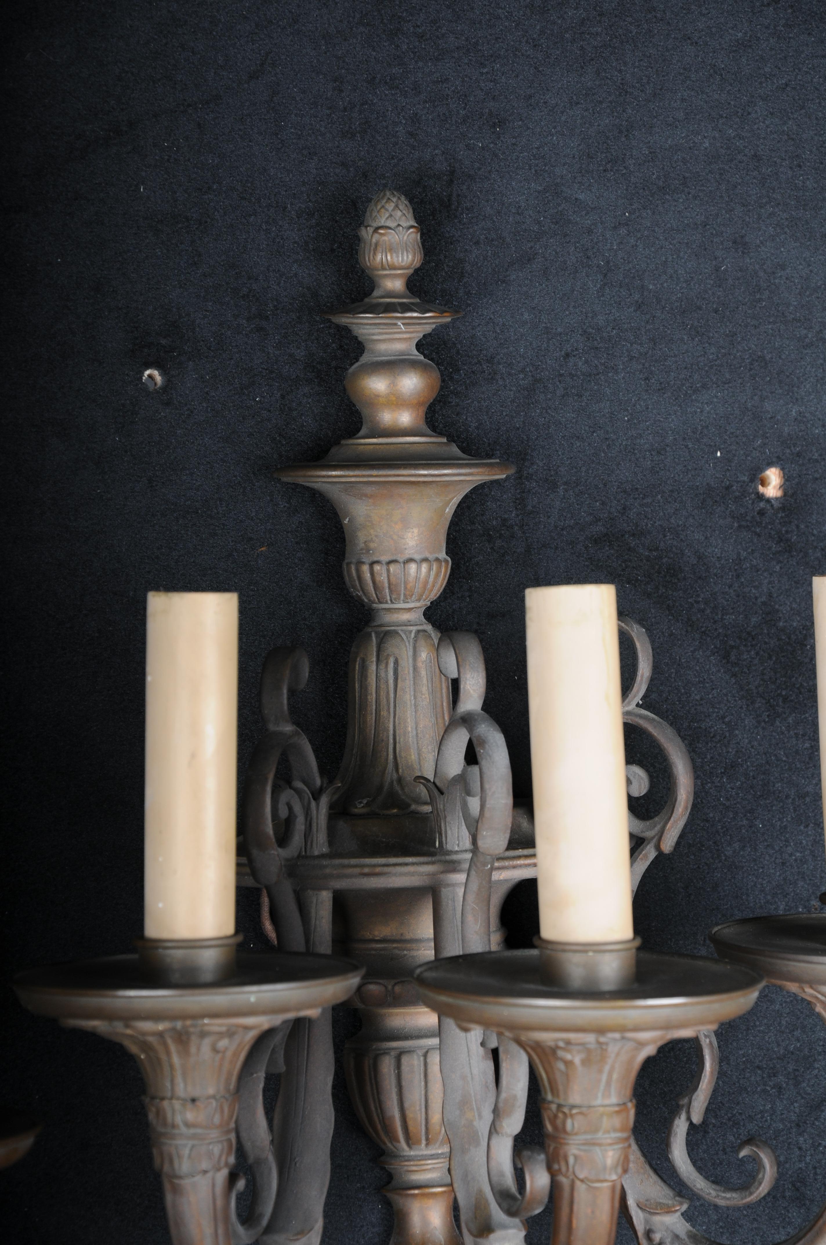 Brass 20th Beautiful Bronze Wall Lamp/Sconces in Louis XVI For Sale