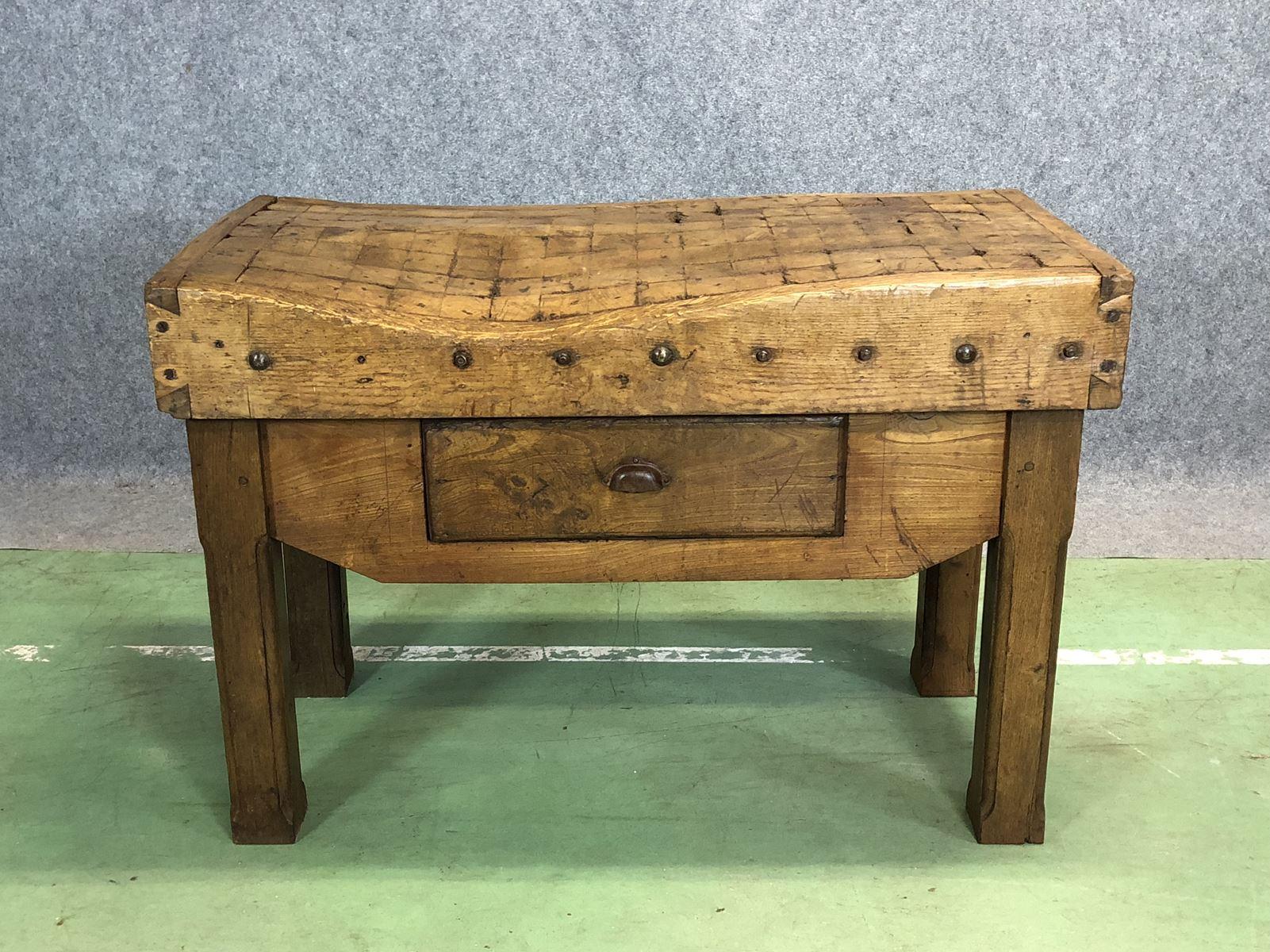 20th solid block butcher good to make a kitchen island.