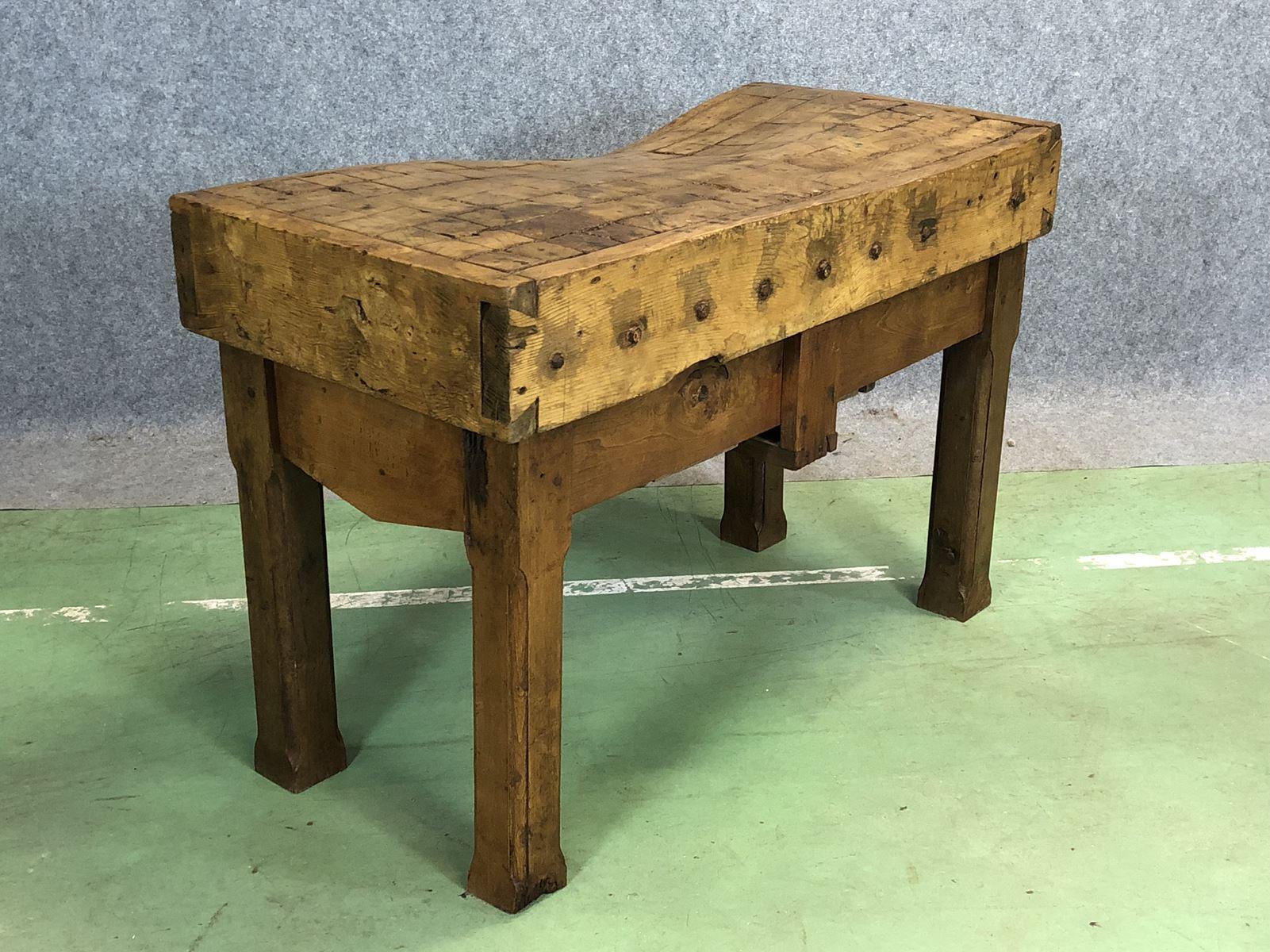 20th Block Butcher Kitchen Island 2