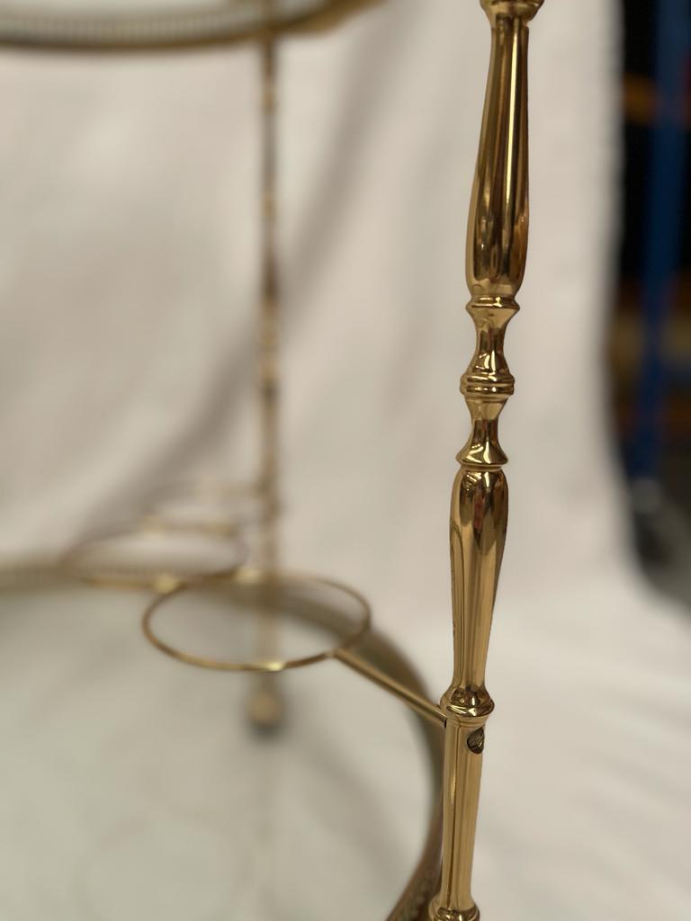 Late 20th Century 20th Brass Trolley  For Sale