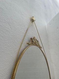 20th Century Brass Wall Mirror