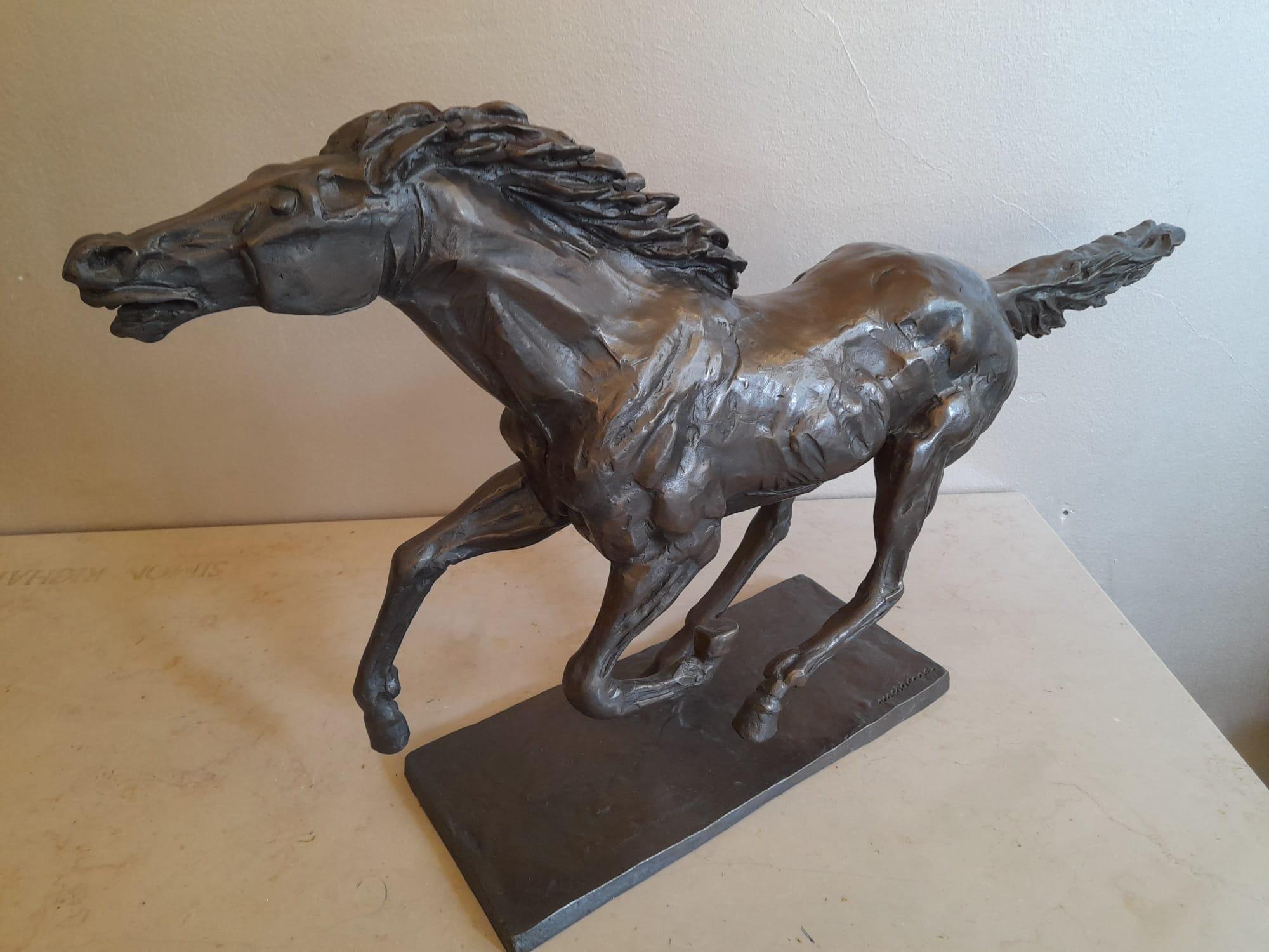 Sculpture de cheval en bronze du 20ème siècle par Messina 6