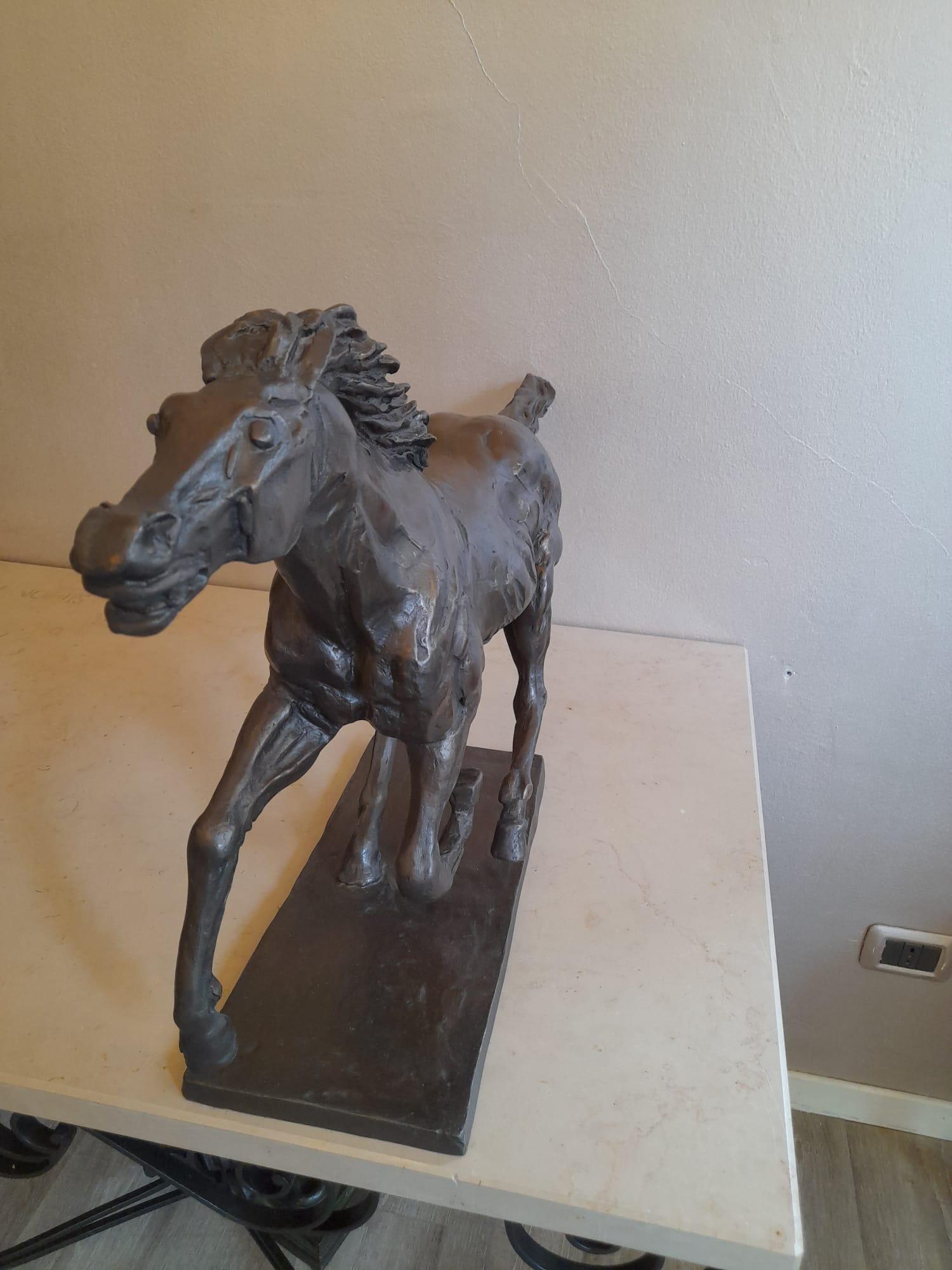 Sculpture de cheval en bronze du 20ème siècle par Messina 4