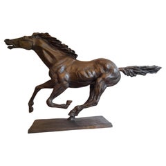 20th Bronze Horse Sculpture by Messina