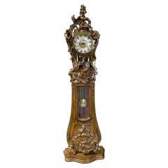 Siglo XX, 1900  ¡Reloj de pie antiguo, europeo, tallado a mano, de nogal!