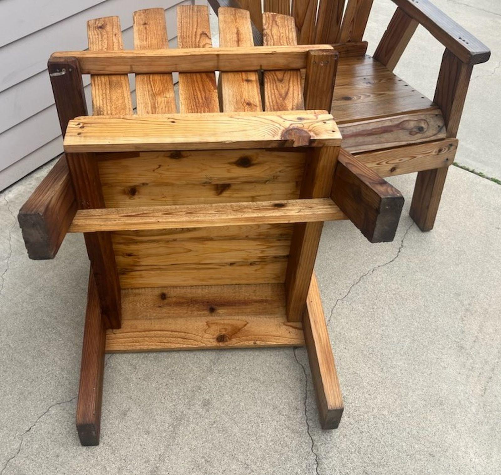Mid-20th Century 20th C Adirondack Chairs, Pair For Sale