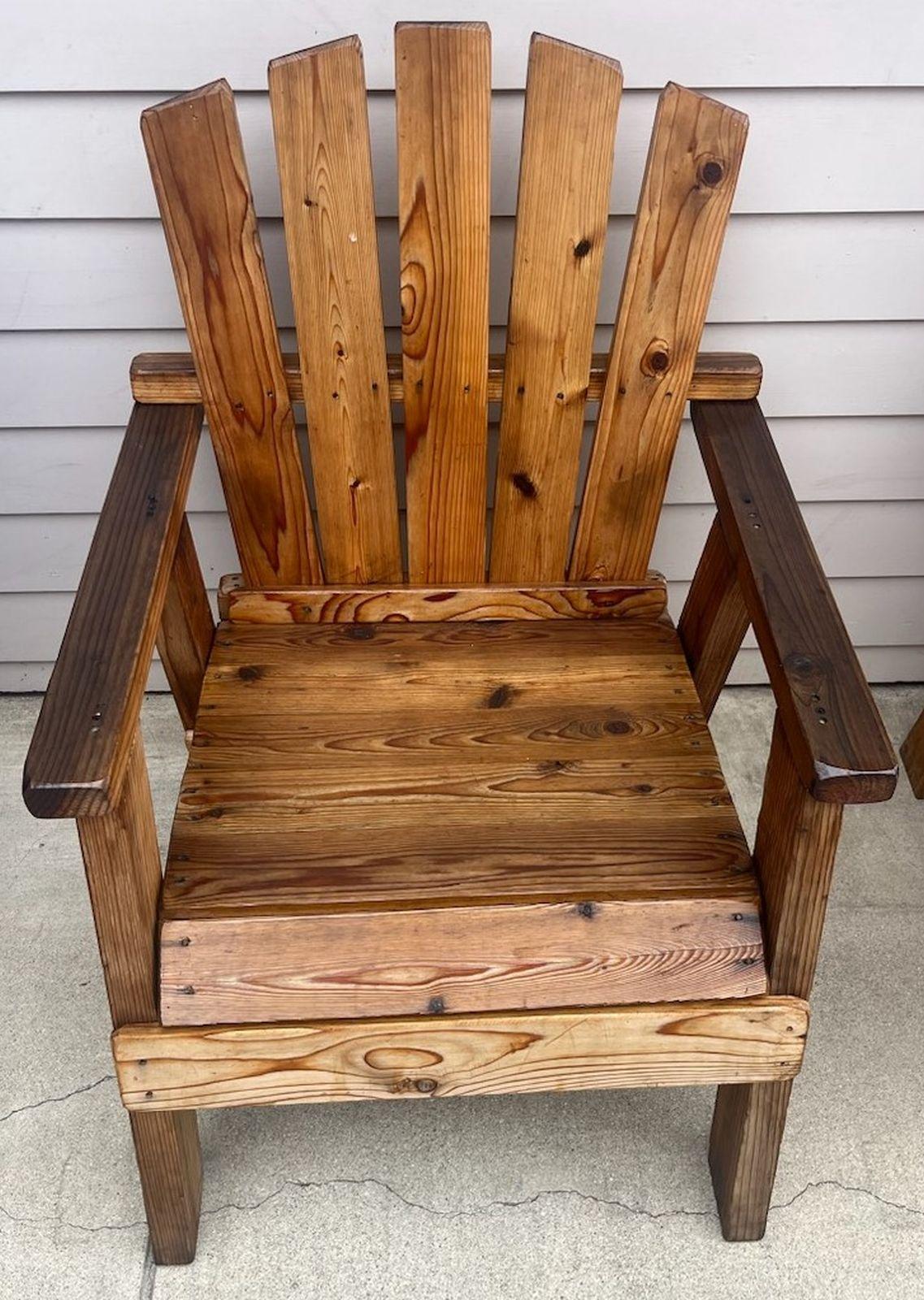20th C Adirondack Chairs, Pair For Sale 1