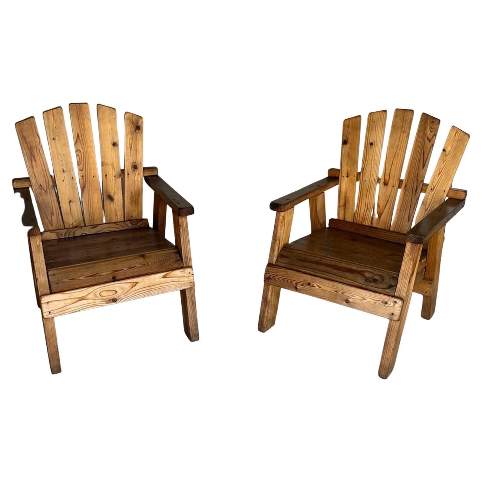 20th C Adirondack Chairs, Pair