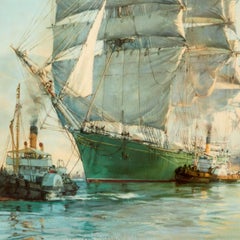 20th C. After Montague Dawson "The Thermopylae Leaving Foochow", Published 1962