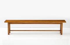 20th C. Alpine Ski Bench, France, c. 1950's 'Pair Available'