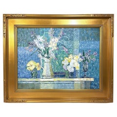 A.I.C. Kramer, peinture impressionniste du milieu du siècle, nature morte à l'huile