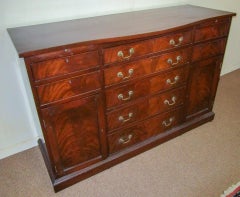 20th c American Mahogany Dining Room Server with Custom Silverware Drawers