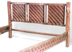 Rustic Old Hickory Woven Full Size Bed