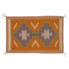 Antique 20th C. American Southwest Saddle Blanket with Lazy Lines