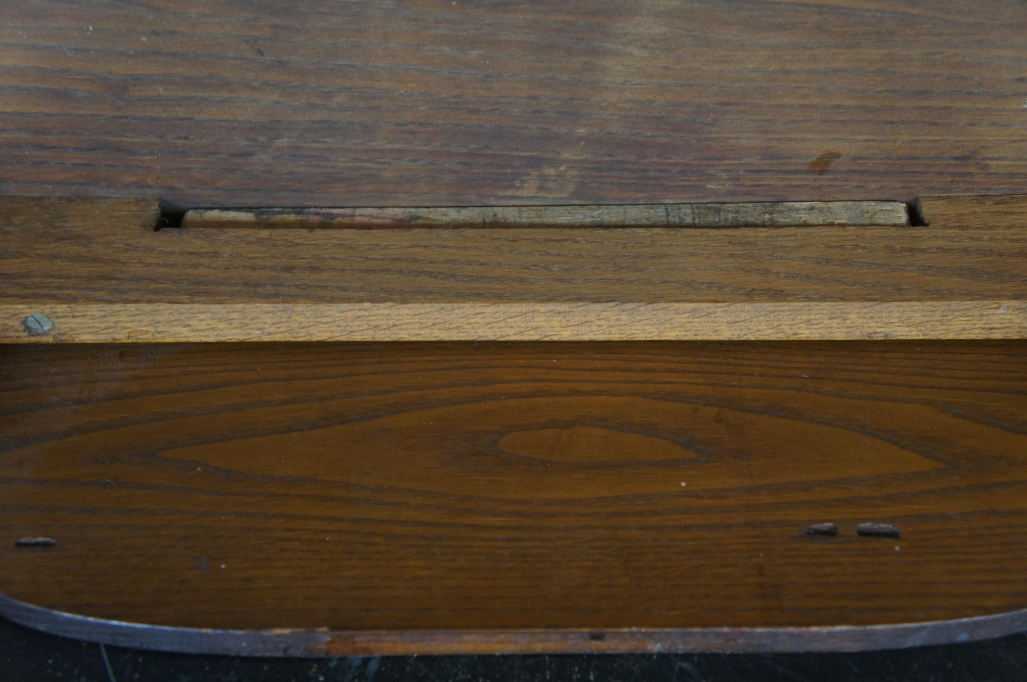 Antique Miniature Salesman Sample Pine Shaker Drop-Leaf Dining Table 4